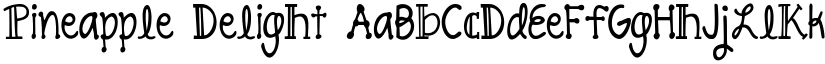 Pineapple Delight font