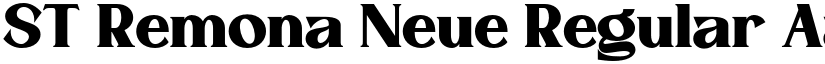 ST Remona Neue Regular font