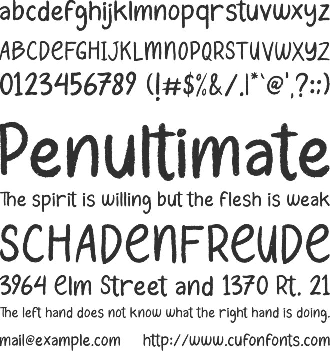 Christmas Chalk font preview