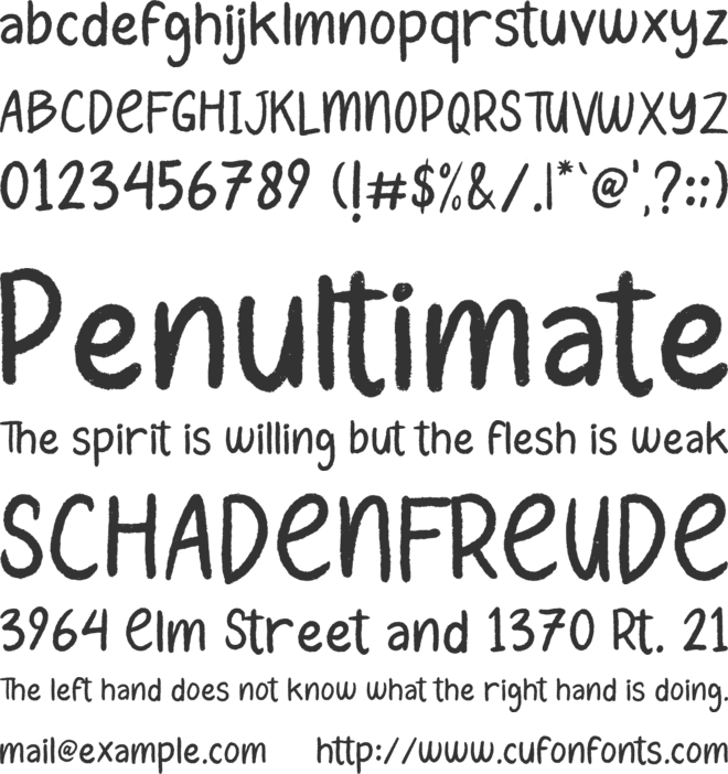 Christmas Chalk font preview