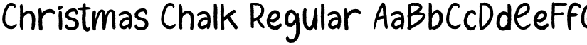 Christmas Chalk Regular font