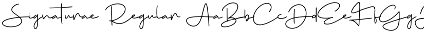 Signaturae Regular font