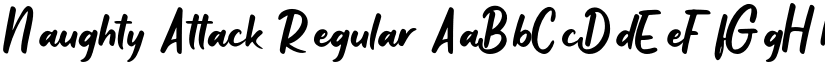 Naughty Attack Regular font