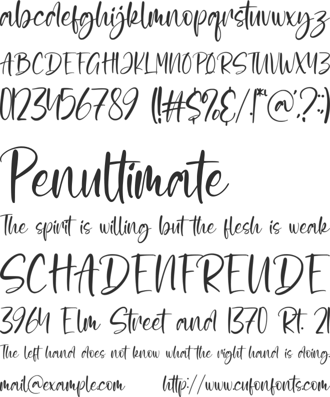 Daydreami font preview