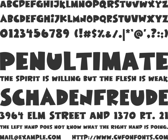 Little Dinosaur font preview