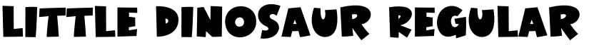 Little Dinosaur Regular font