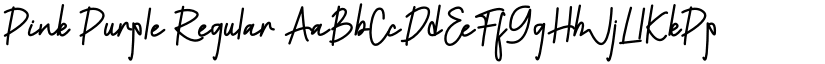 Pink Purple Regular font