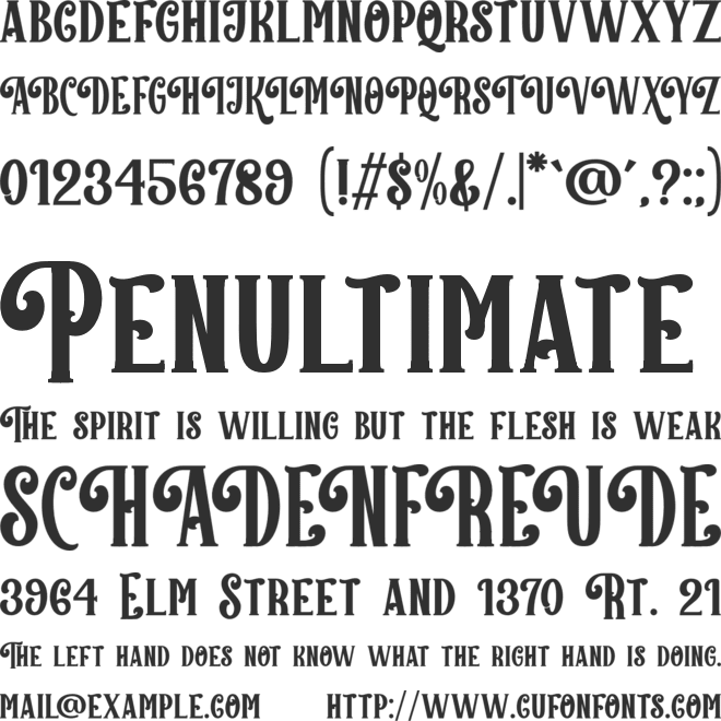 Tonight Christmas font preview