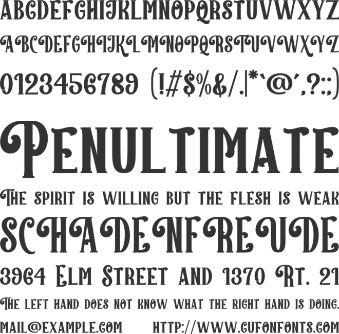 Tonight Christmas font preview