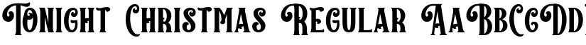 Tonight Christmas Regular font