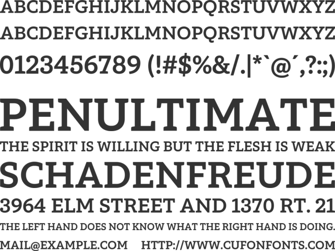 Roald Dahl font preview