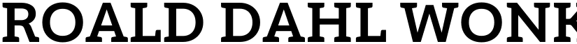 Roald Dahl Wonky Bold font