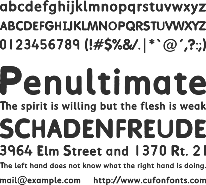 Learninglings font preview