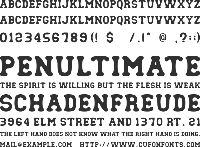 Moving Forward font preview