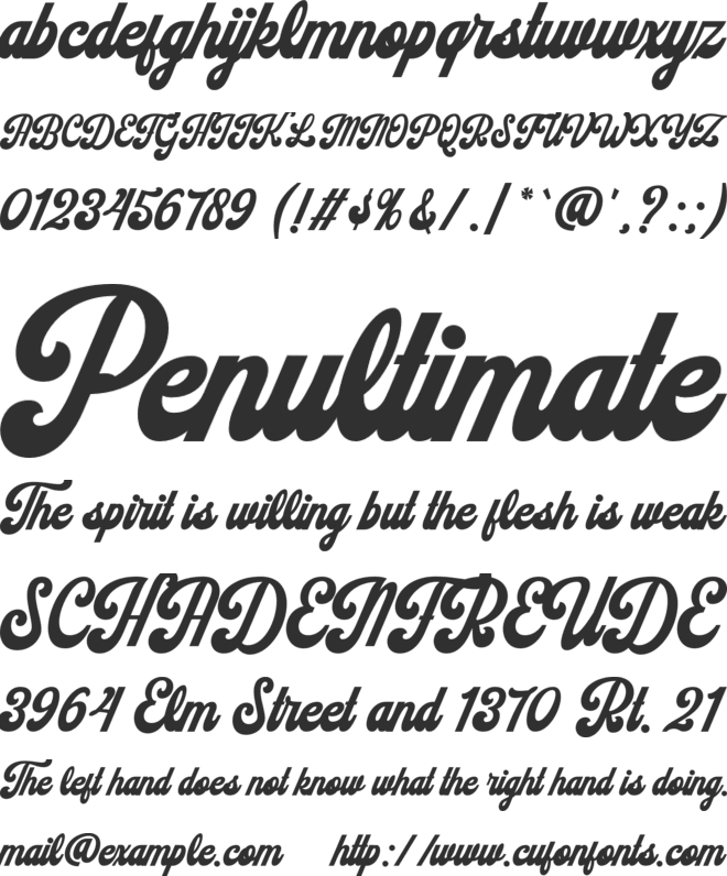 Sundoes font preview
