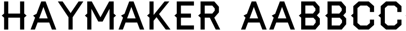 Haymaker font