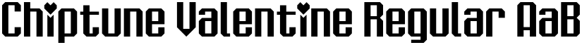 Chiptune Valentine Regular font