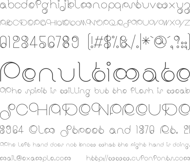BD Radiogram font preview