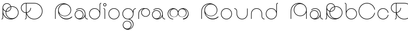 BD Radiogram Round font