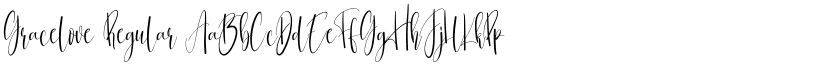 Gracelove Regular font