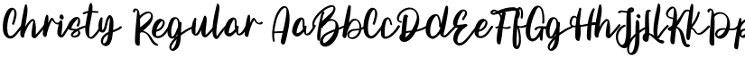 Christy Regular font