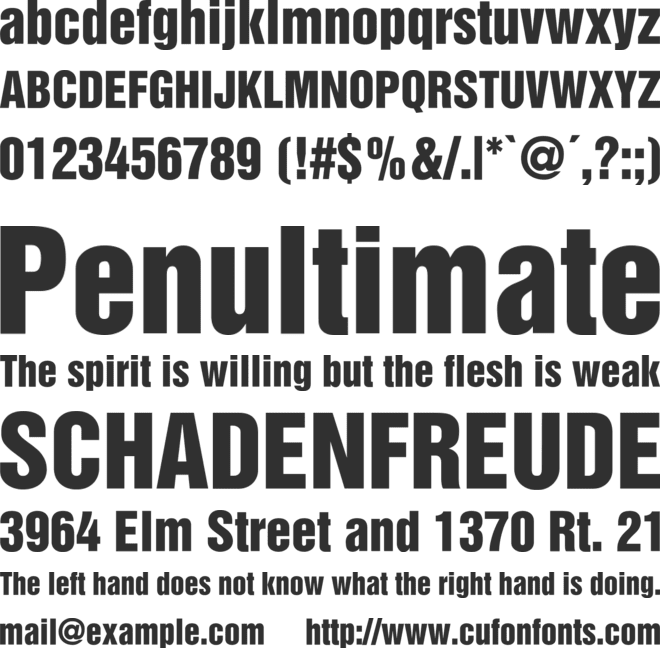 SwitzerlandInserat font preview