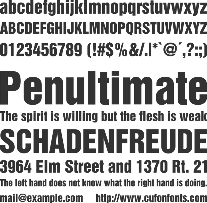 SwitzerlandInserat font preview