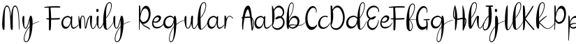 My Family Regular font