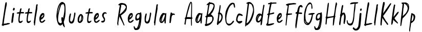 Little Quotes Regular font