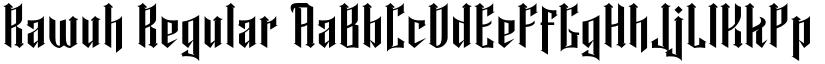 Rawuh Regular font
