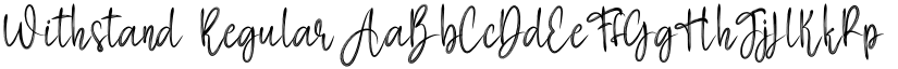 Withstand Regular font