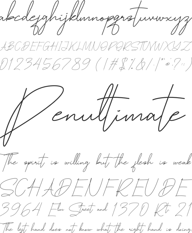 Bomentiny font preview