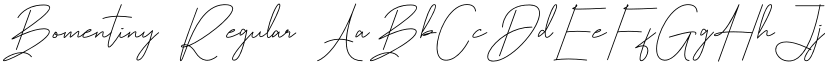 Bomentiny Regular font