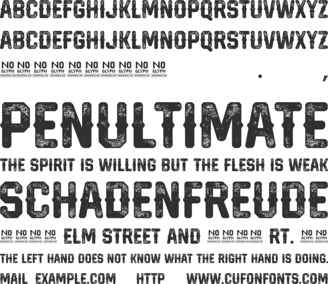 Hardcore Hipsta font preview