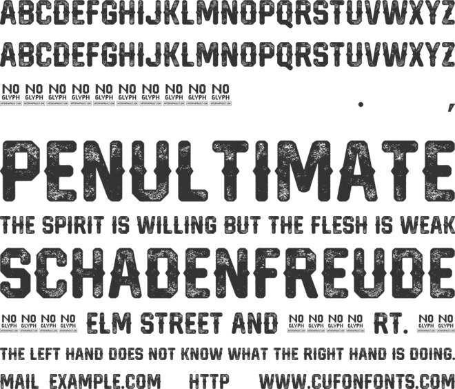 Hardcore Hipsta font preview