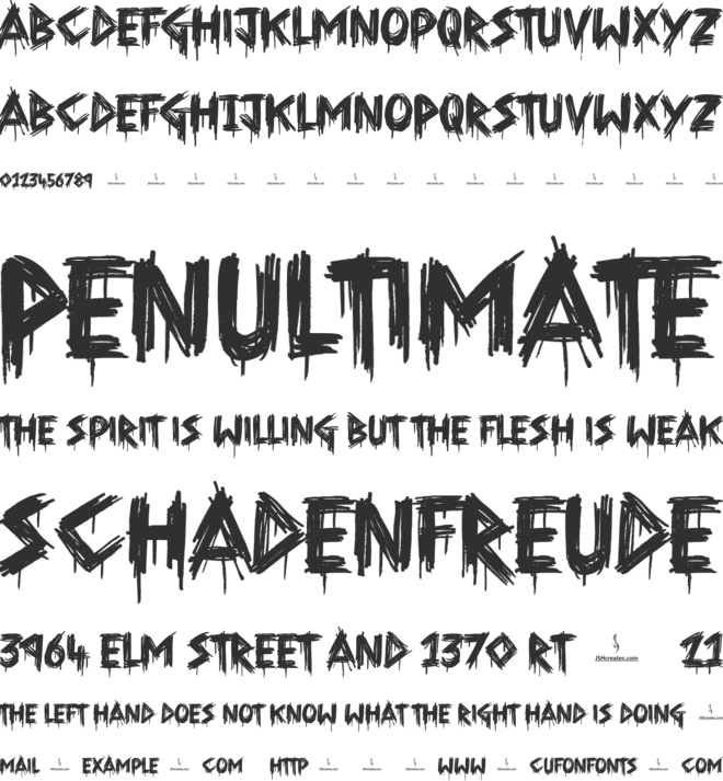 Them People font preview