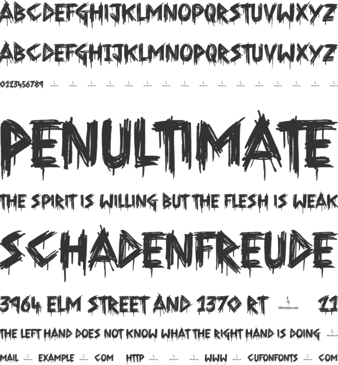 Them People font preview