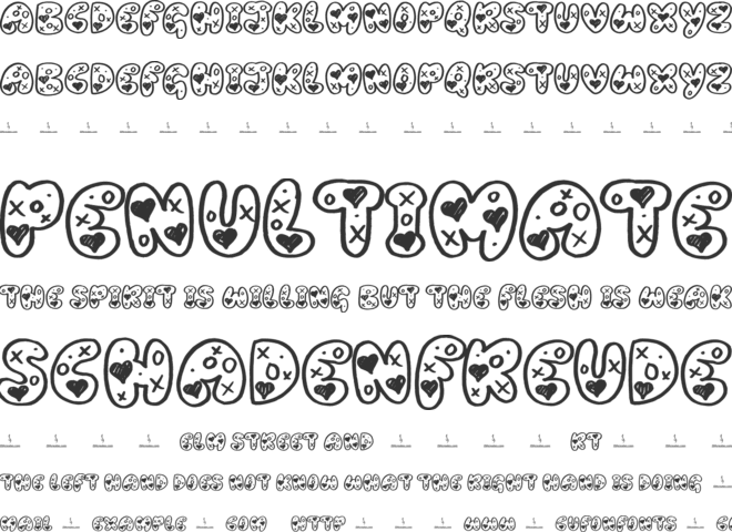 Marry Me font preview