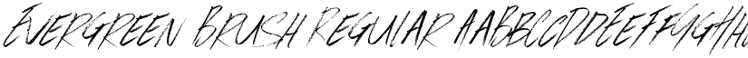Evergreen Brush Regular font