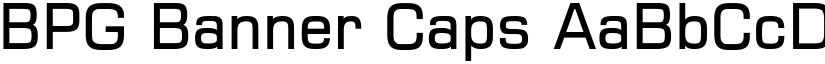 BPG Banner Caps font