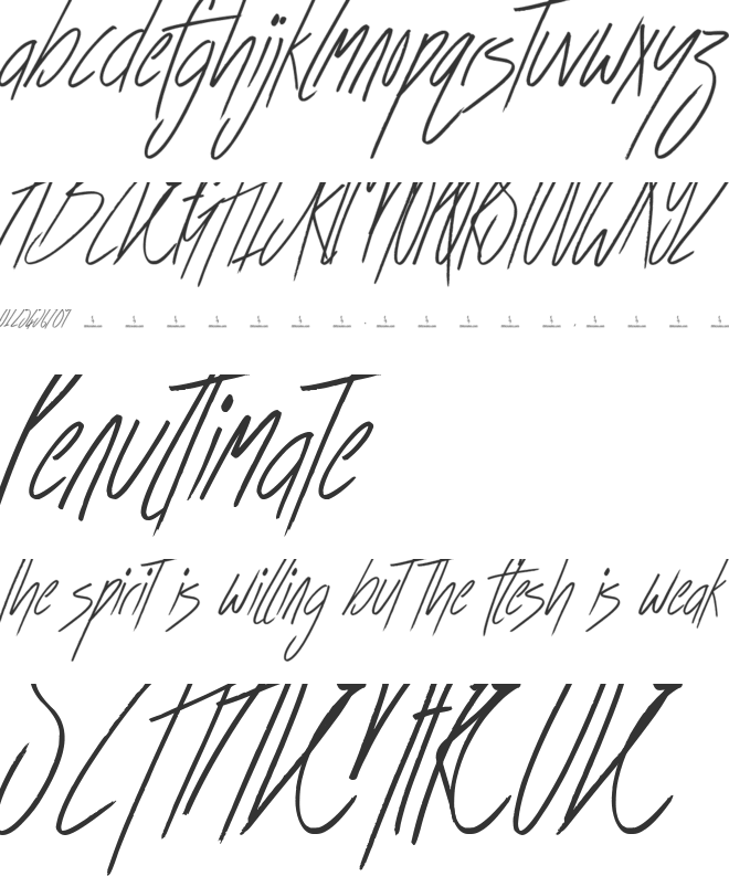 Before the Storm font preview