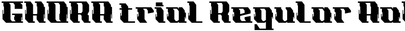 GHORA trial font download