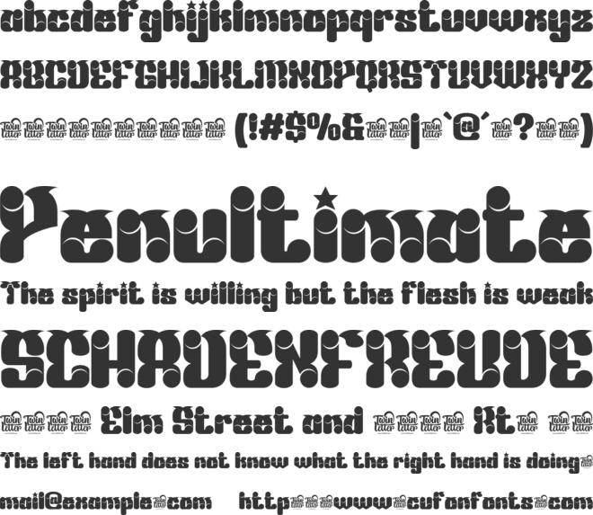 MABED trial font preview