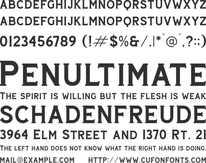 DEMITHS font preview