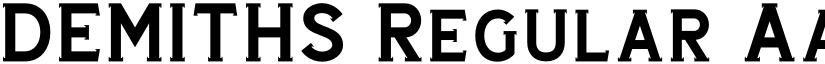 DEMITHS Regular font