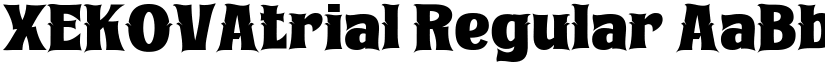 XEKOVAtrial Regular font