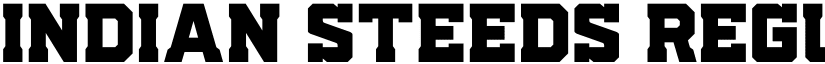 Indian Steeds Regular font