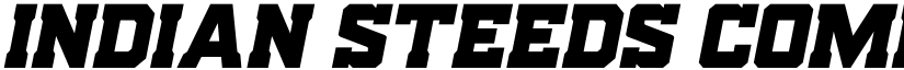 Indian Steeds Compact Italic Regular font