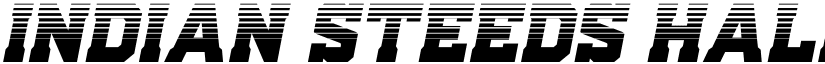 Indian Steeds Halftone Italic Regular font