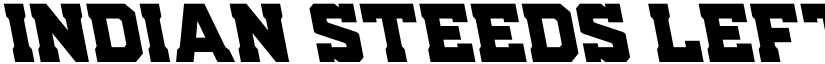 Indian Steeds Leftalic Regular font